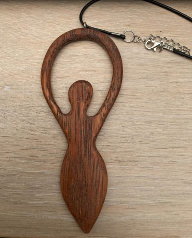 houten collier nr 6 hand gemaakt 15.- €